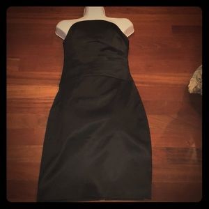 White House Black Market strapless Satin Dress